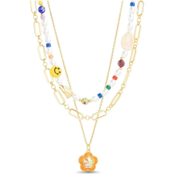 accessory Kensie Women's 3 Piece Beaded Necklace Set Macy's $18.2