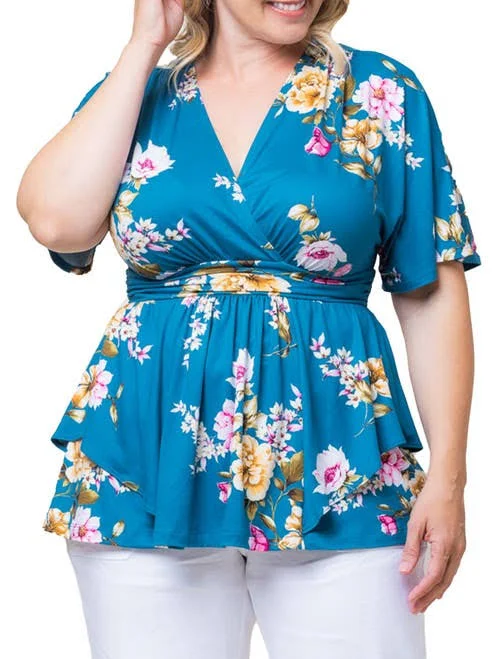 blouses Kiyonna Encore Print Top Nordstrom $74