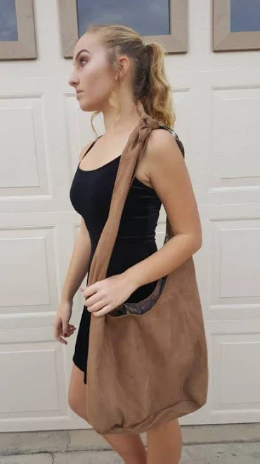 bag Knotted Suede Hobo Bag Etsy - 4girlsbags $58