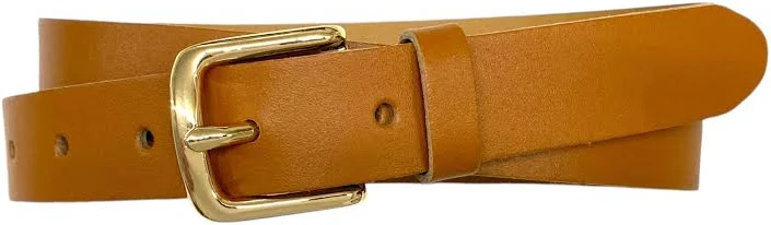 accessory Ladies Narrow Leather Belt with Gold Buckle Etsy - WeinmannAccessories $35