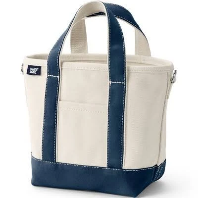 bag Lands' End 3-Pocket Open Top Canvas Tote Bag Target $23.96