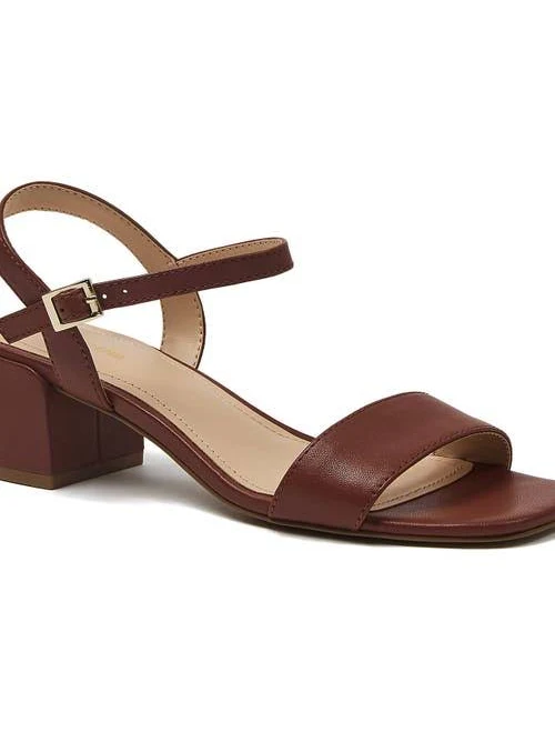 shoes Lands' End Women's Essential Leather Block Heel Sandals Nordstrom $83.97