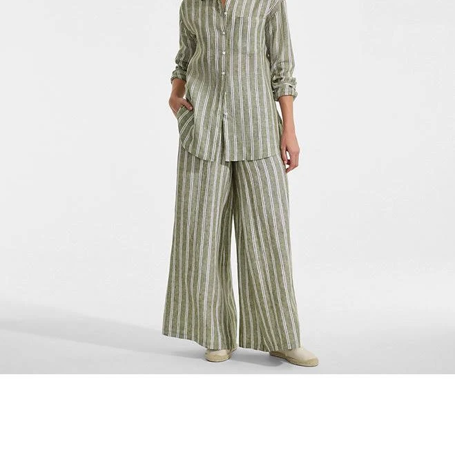 pants Lands' End Women's Linen High Rise Palazzo Pants Lands' End $52.47