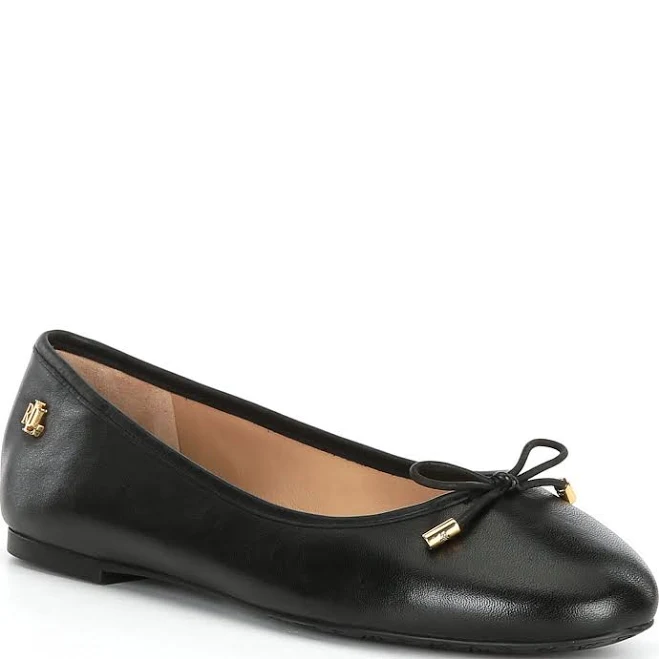 shoes Lauren Women's Ralph Lauren Jayna Nappa Leather Flat Dillard's $125