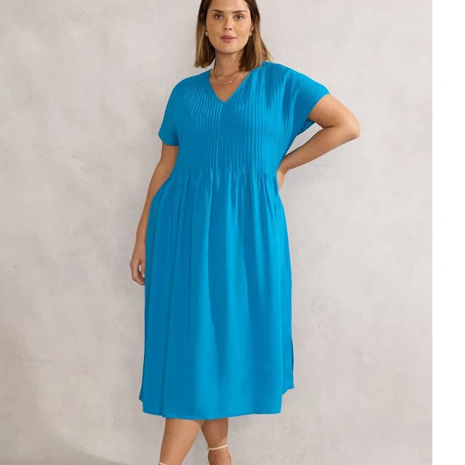 dress Live Unlimited Women's Pintuck Midi Dress Nordstrom $179