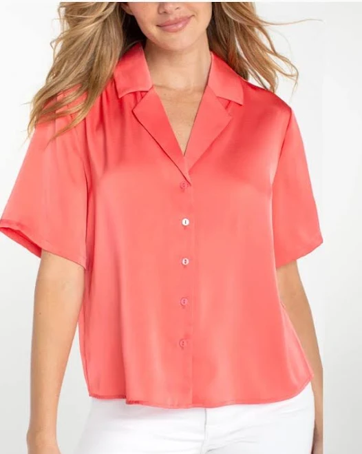 top Liverpool Los Angeles Women's Camp Collar Blouse shopvikkis.com $59.95