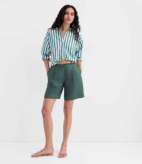 shorts Loft Women's Linen Blend Bermuda Shorts LOFT $34.97