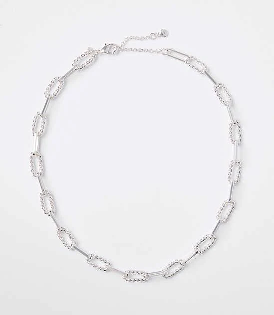 accessory Loft Women's Textured Chain Link Necklace LOFT $17.98