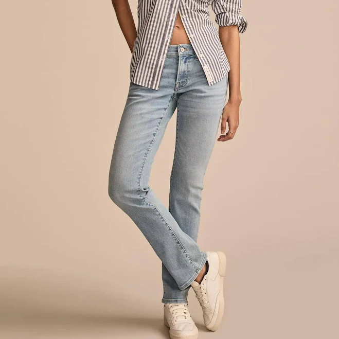 jeans Lucky Brand Women's Mid-Rise Sweet Straight-Leg Jeans Lucky Brand $39.99