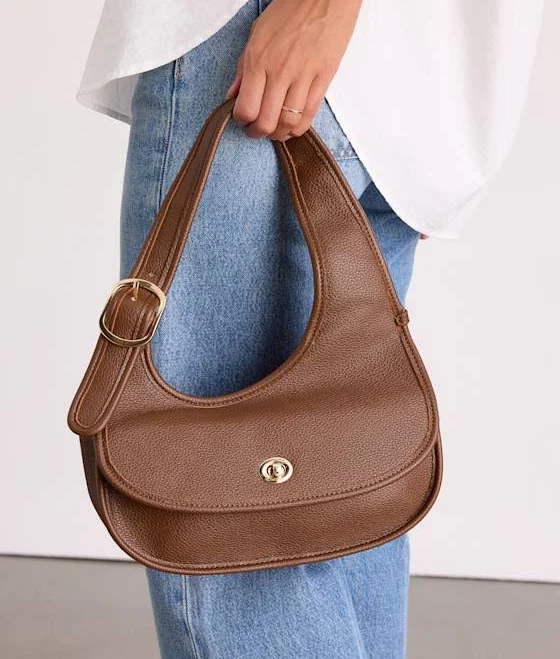 bag Lulus Crescent Pebbled Vegan Leather Bag Lulus $49