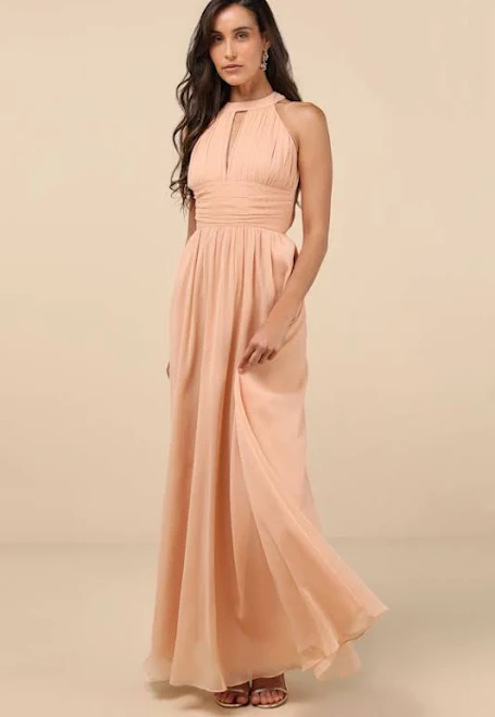dress Lulus Pleated Backless Maxi Dress Lulus $53.4