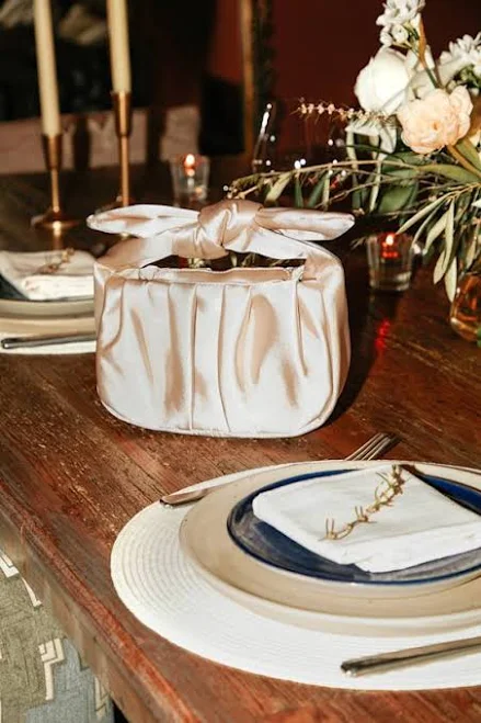 bag Lulus Satin Knot Handle Clutch Bag Lulus $39