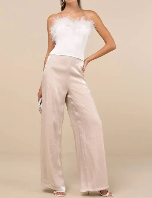 pants Lulus Wide-Leg Satin Pants Lulus $28