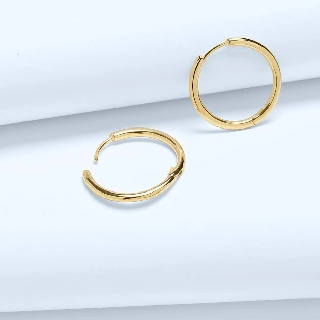 accessory Madewell Demi-Fine Medium Hoop Earrings Madewell $68