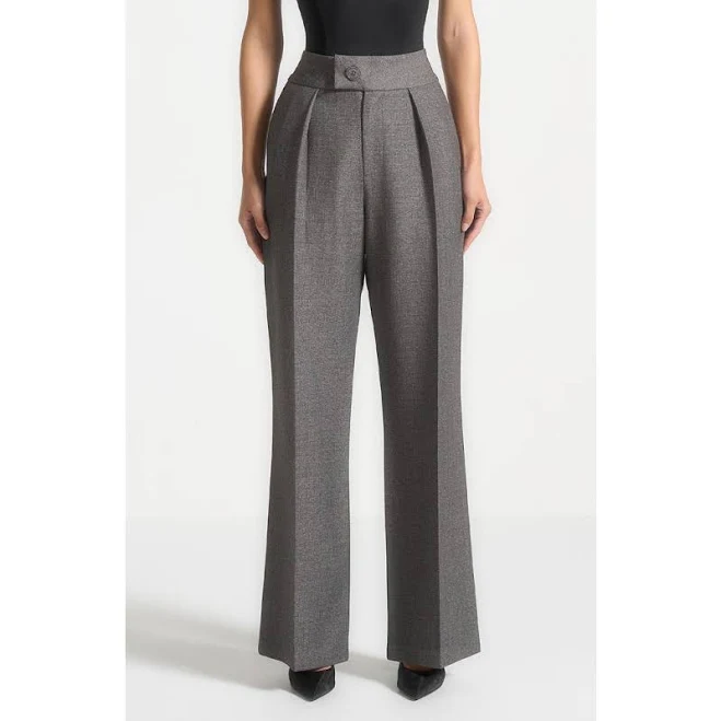 pants Mani&egrave;re De Voir Women's Elsa High-Waisted Tailored Wide-Leg Pants Nordstrom $190