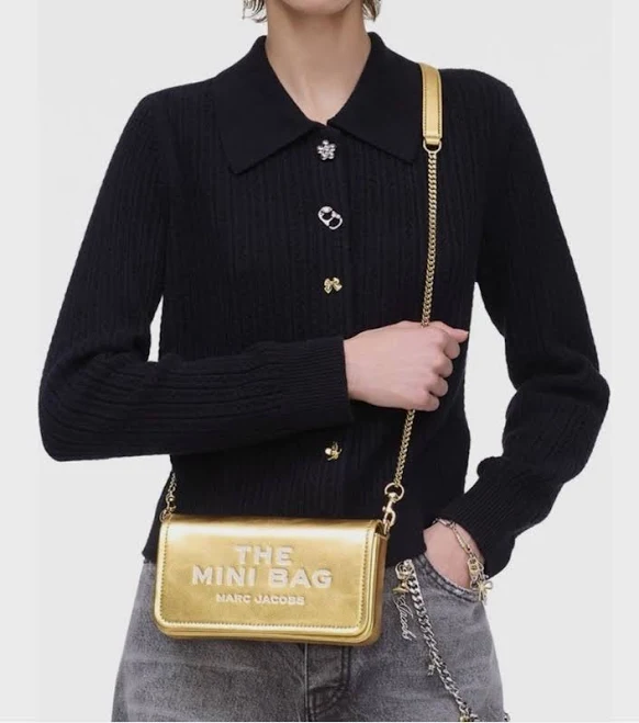bag Marc Jacobs The Metallic Leather Chain Mini Bag eBay - the_pink_lady_boutique $152.99