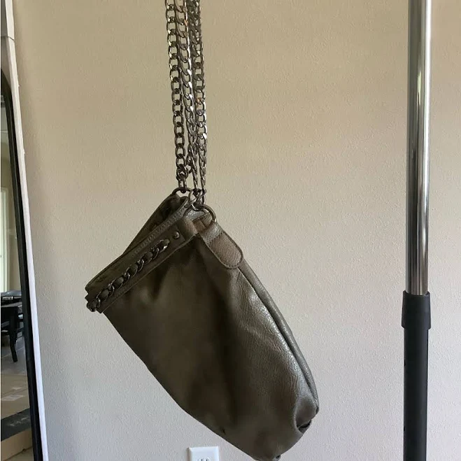 bag MARK. Metallic Bronze Faux Leather Shoulder Bag with Chunky Chain Straps Poshmark $20