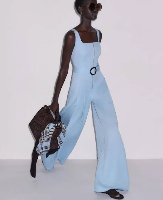 jumpsuit Me+em Women's Tailored Wide-leg Jumpsuit with Belt ME+EM $675