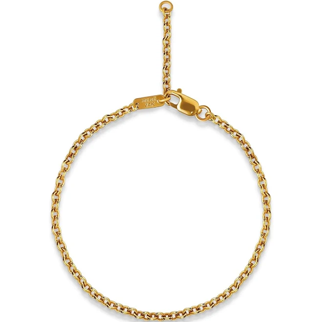 accessory Menē 24K Gold Classic Chain Bracelet Menē $591.62