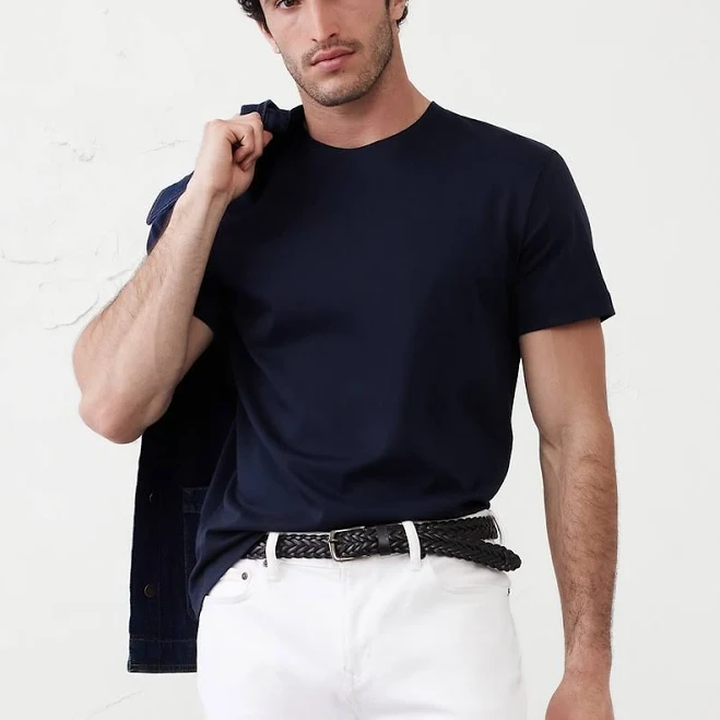 top Men's Luxe Touch Crew-Neck T-Shirt Banana Republic Factory $27