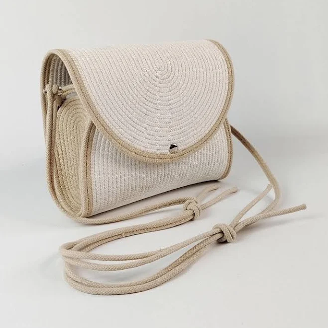 bag Minimalist Cotton Rope Crossbody Purse Etsy - Seller $93