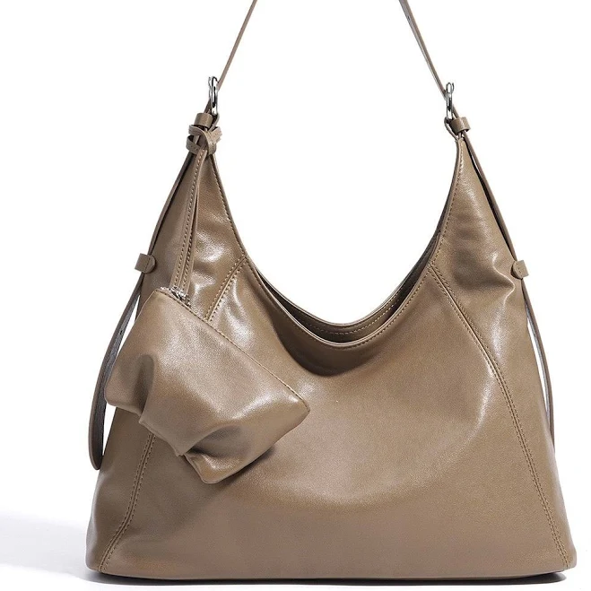 bag Minimalist Genuine Leather Slouchy Shoulder Bag Veloisse Bags $158
