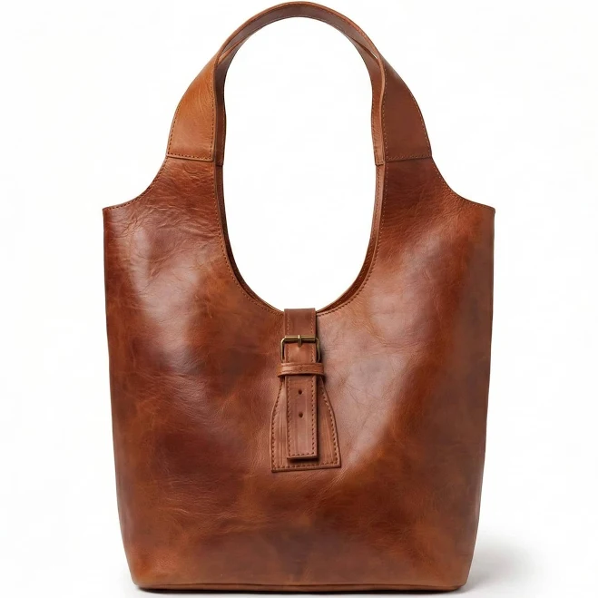 bag Minimalist Leather Hobo Shoulder Bag Marrakeche Crafts $122.76