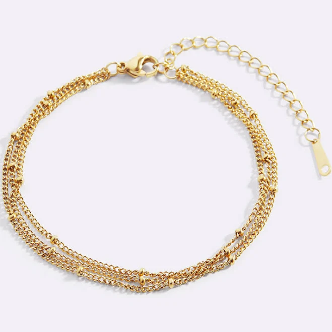 accessory Mint & Lily Women's Triple Layer Satellite Chain Bracelet Mint & Lily $29