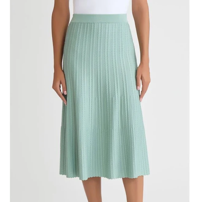 skirt Misook Women's Lightweight Ribbed Knit A-Line Skirt Nordstrom $248
