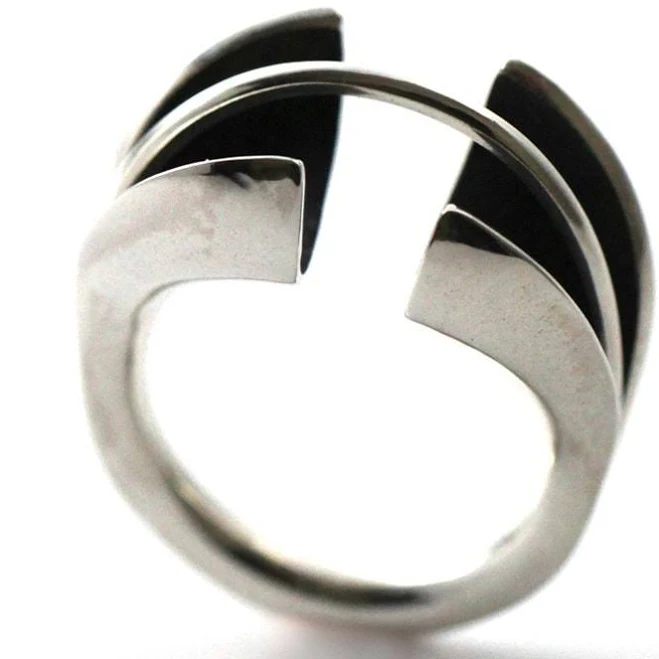 accessory Modern Geometric Silver Ring Etsy - LacunaJewelry $146