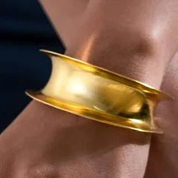 accessory Modern Statement Sculptural Gold Cuff Bracelet Etsy - Seller $55.8