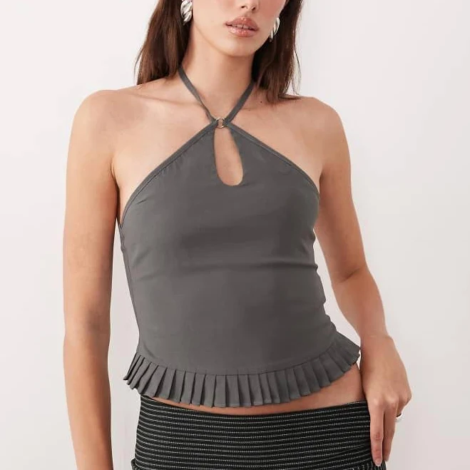 top Motel Lavena Ruffle Halter Top ASOS $59