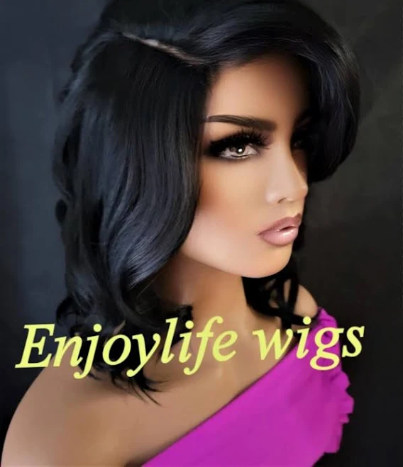 accessory Natural Look Wavy Side Part Bob Wig Etsy - Seller $67.45