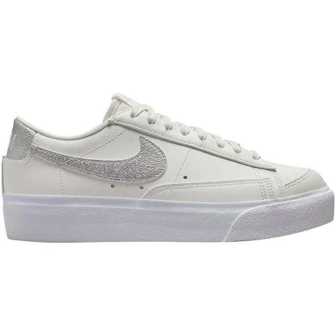 shoes Nike Wmns Blazer Low Platform 'White Metallic Silver' | Women's Size 7 GOAT $77