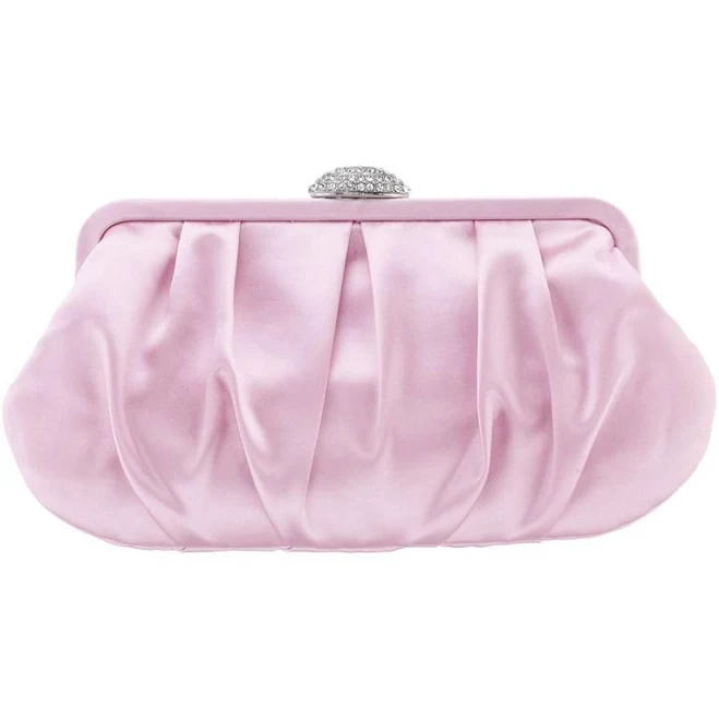 bag Nina Women's Concord Pleated Satin Frame Clutch Macy's $52.5