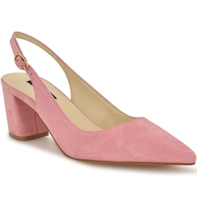 shoes Nine West Women's Kamsee Block Heel Slingback Pumps Macy's $76.3