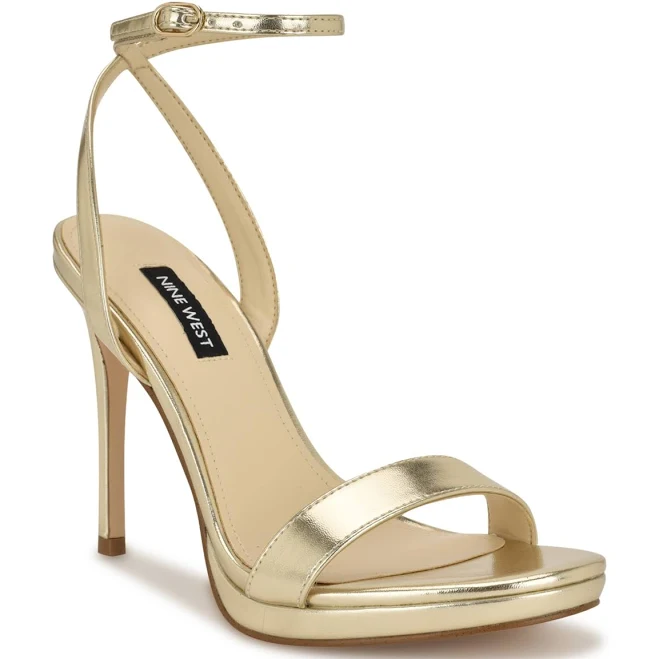 shoes Nine West Women's Loola Stiletto Ankle Strap Sandals Macy's $66.5