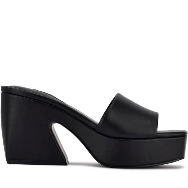 shoes Nine West Women's Oklee Platform Slide Sandals Metallic Nine West $44.99