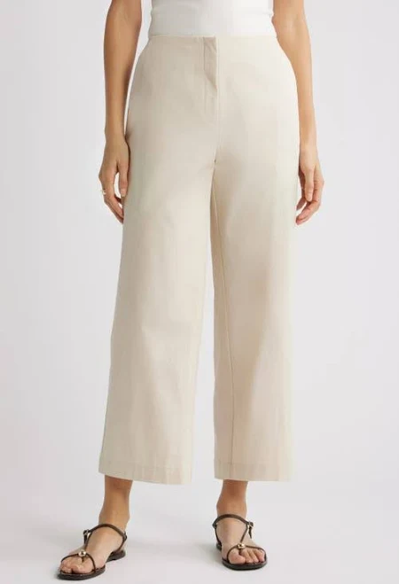 pants Nordstrom High Waist Stretch Cotton Wide Leg Pants Nordstrom $119