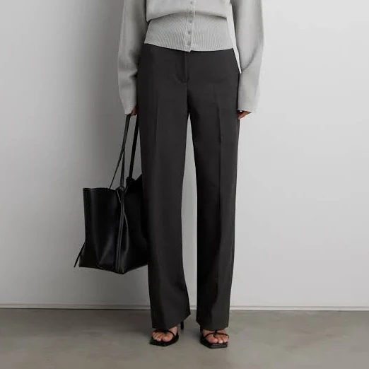 pants Oak +FORT Tailored High-Rise Straight Leg Pants Oak and Fort US $68