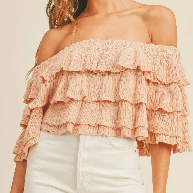 matching set Off Shoulder Knit Jade Creek Boutique $62