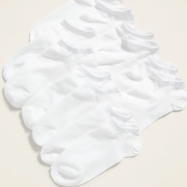 accessory Old Navy 6-Pack Ankle Socks Bright White Old Navy $9.99