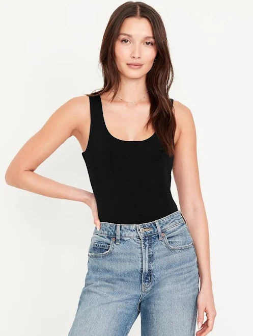 bodysuit Old Navy Women's Double-Layer Scoop-Neck Bodysuit Old Navy $17.49