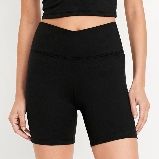 biker shorts Old Navy Women's Extra High-Waisted Cloudcomfy Biker Shorts Old Navy $4.97