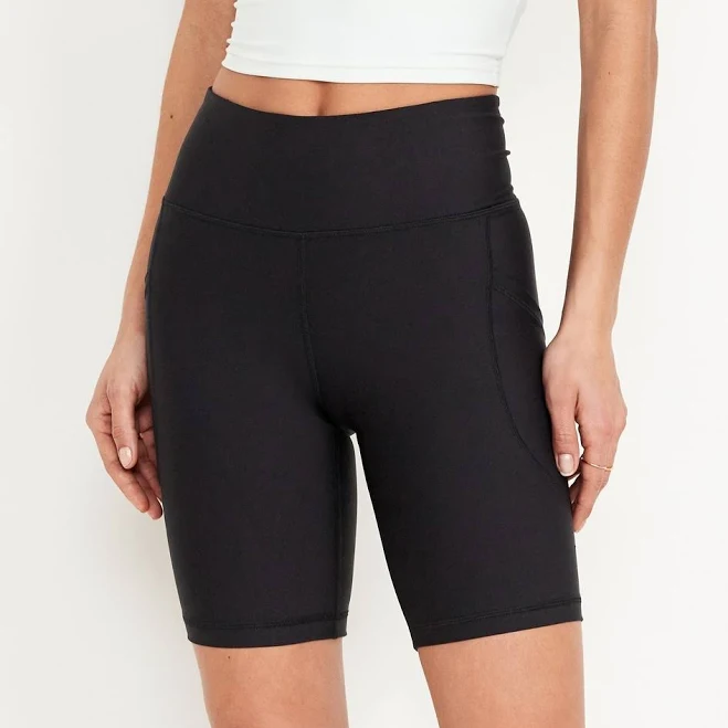biker shorts Old Navy Women's High-Waisted 8-Inch Biker Shorts Old Navy $13.49