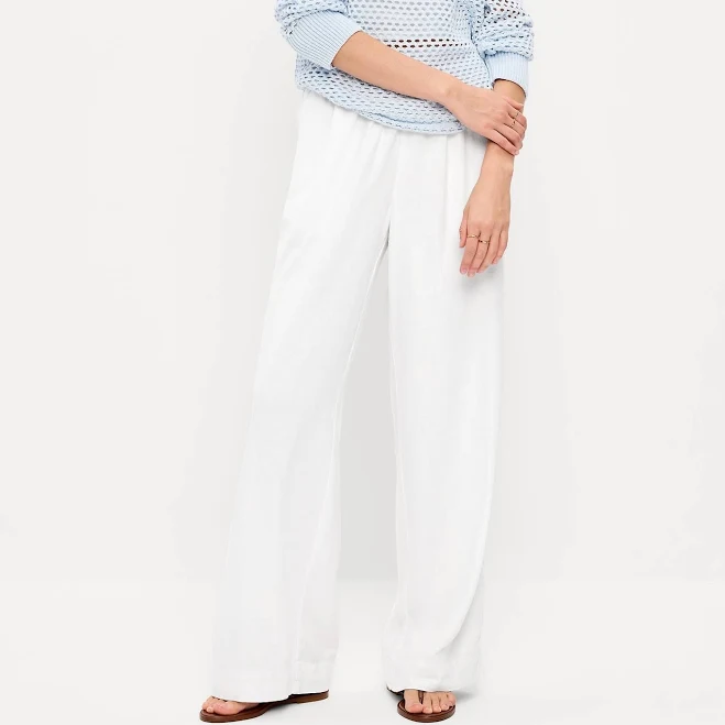 pants Old Navy Women's High-Waisted Linen-Blend Pants Old Navy $20