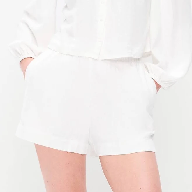 bottom Old Navy Women's High-Waisted Linen Pull-On Shorts Old Navy $14.99