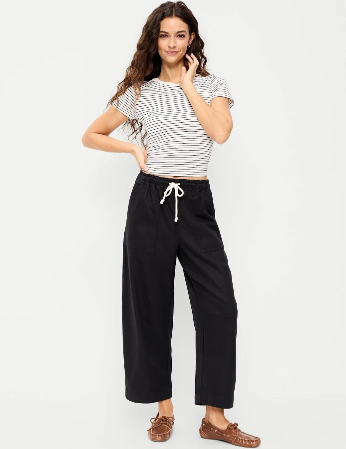 cargo pants Old Navy Women's High-Waisted Utility Ankle Pants Old Navy $35