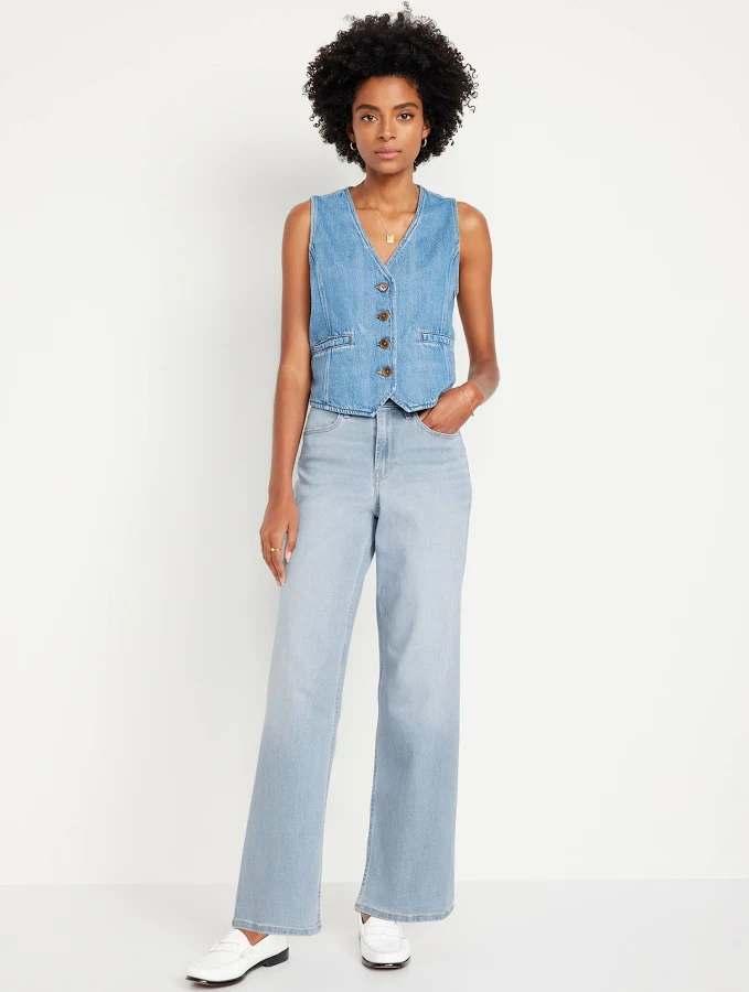 jeans Old Navy Women's High-Waisted Wide-Leg Jeans Old Navy $24