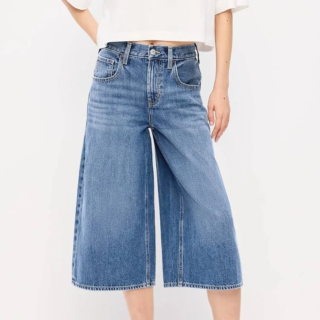 culottes Old Navy Women's Mid-Rise Baggy Culottes Old Navy $31.49